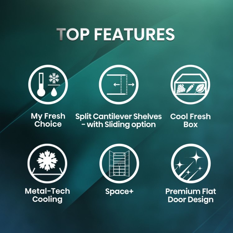 Hisense PureFlex 640 Litre Four Door American Fridge Freezer - Stainless Steel