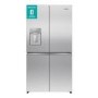 Hisense PureFlex 640 Litre Four Door American Fridge Freezer - Stainless Steel