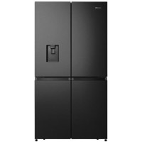 Hisense 579 Litres Freestanding American Fridge Freezer - Black Steel