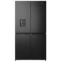 Hisense 579 Litres Freestanding American Fridge Freezer - Black Steel