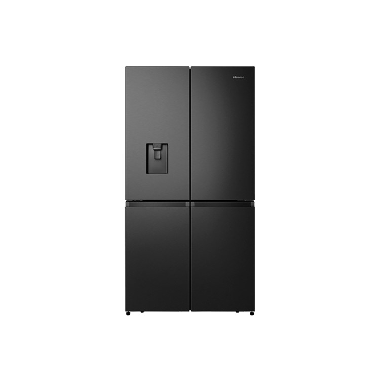 Hisense 579 Litres Freestanding American Fridge Freezer - Black Steel