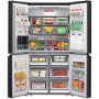 Hisense 579 Litres Freestanding American Fridge Freezer - Black Steel