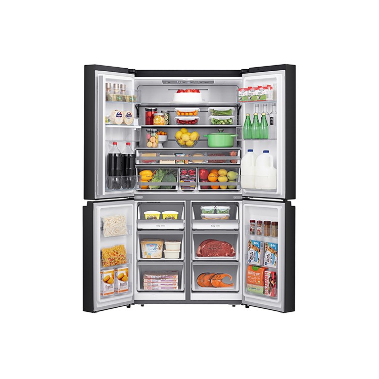 Hisense 579 Litres Freestanding American Fridge Freezer - Black Steel