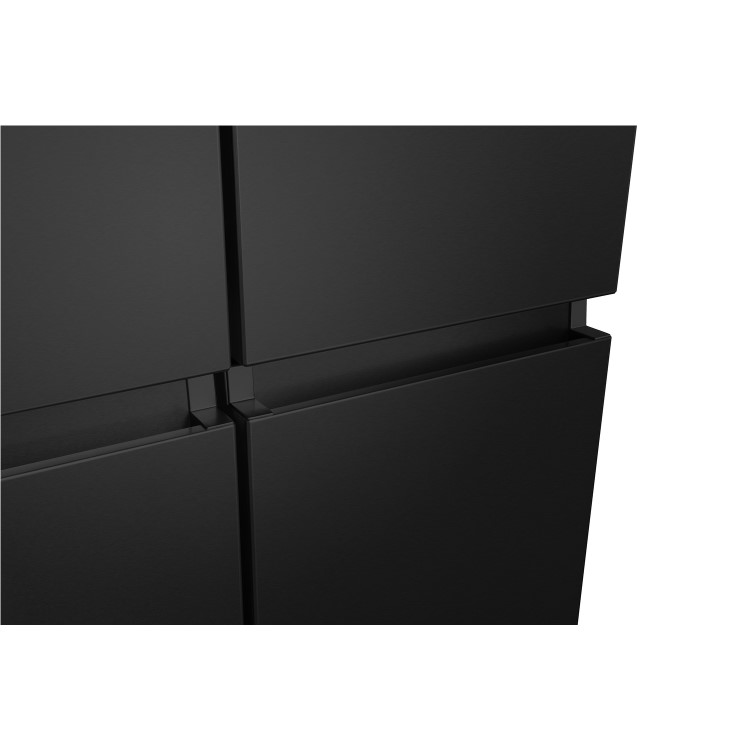 Refurbished Hisense RQ758N4SWFE 609 Litre Frost Free American Fridge Freezer Black