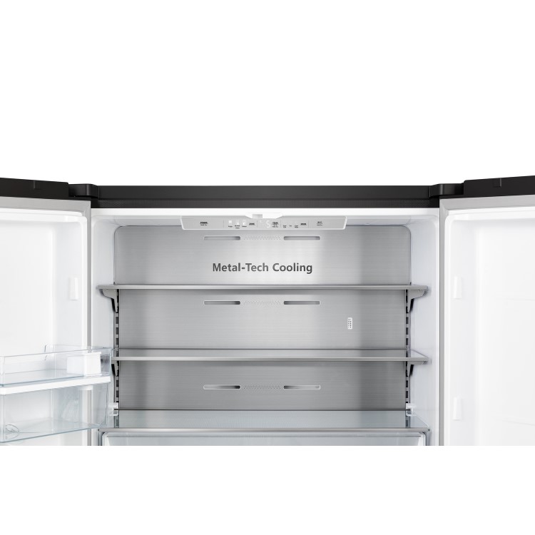 Refurbished Hisense RQ758N4SWFE 609 Litre Frost Free American Fridge Freezer Black