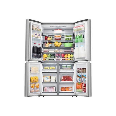 Refurbished Hisense PureFlat RQ758N4SWI1 Freestanding 606 Litre Frost Free Fridge Freezer