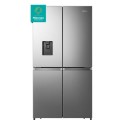 RQ758N4SWSE Hisense 606 Litre 4 Door American Fridge Freezer Non Plumbed Water Dispenser - Grey