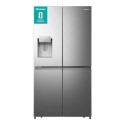 RQ760N4SASE Hisense 584 Litre 4 Door American Fridge Freezer Non Plumbed Water Dispenser - Grey