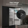 Hisense KitchenFit 591 Litre Four Door American Fridge Freezer - Black