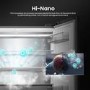 Hisense KitchenFit 591 Litre Four Door American Fridge Freezer - Black