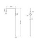 Round Riser Rail Shower