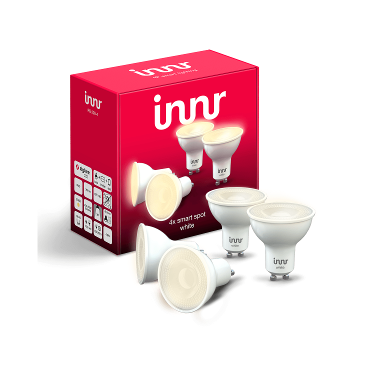 Innr Smart Spot GU10 White 350lm single lens Z3.0 - 4 Pack