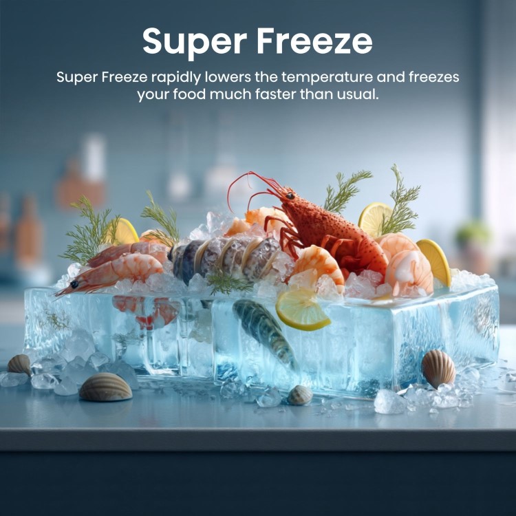 Hisense PureFlat 541 Litre Side-by-Side American Fridge Freezer - Silver