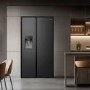 Hisense PureFlat 528 Litre Side-By-Side American Fridge Freezer - Black