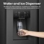 Hisense PureFlat 528 Litre Side-By-Side American Fridge Freezer - Black