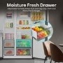 Hisense PureFlat 528 Litre Side-By-Side American Fridge Freezer - Black