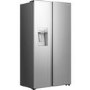 Hisense PureFlat 528 Litre Side-By-Side American Fridge Freezer - Silver