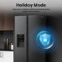 Hisense 566 Litre Side-By-Side American Fridge Freezer - Black
