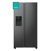 Hisense 566 Litre Side-By-Side American Fridge Freezer - Black