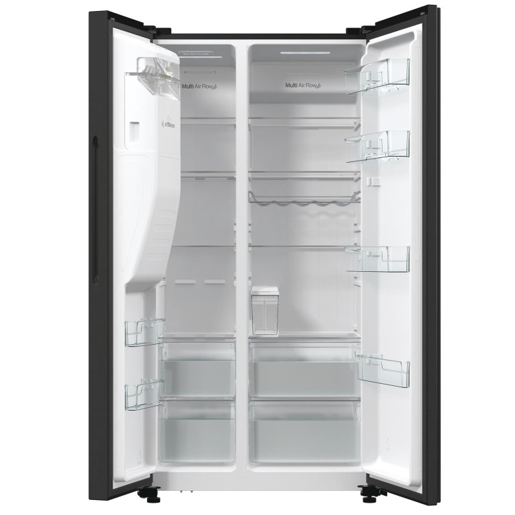 Hisense 566 Litre Side-By-Side American Fridge Freezer - Black