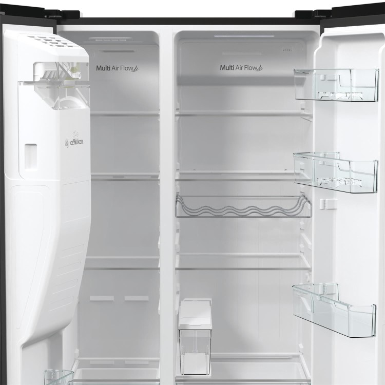 Hisense 566 Litre Side-By-Side American Fridge Freezer - Black