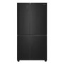 Hisense PureFlat 644 Litre Side-by-Side American Fridge Freezer - Black
