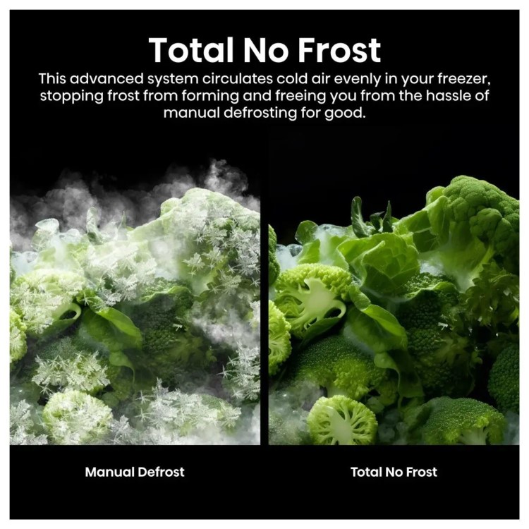 Hisense PureFlat 644 Litre Side-by-Side American Fridge Freezer - Black