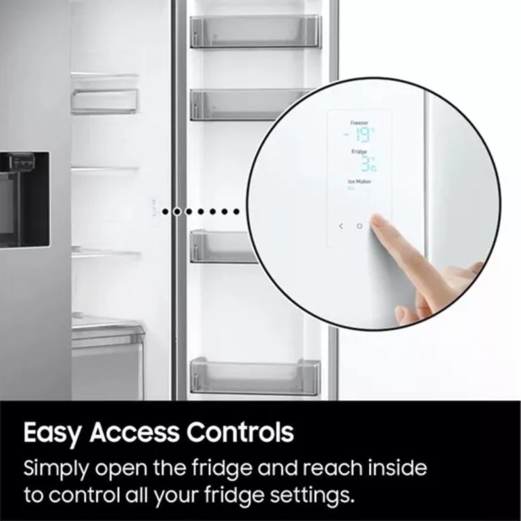 Samsung Series 7 634 Litre Side-by-Side American Fridge Freezer with SpaceMax - Stainless Steel