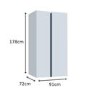 Refurbished Samsung Series 7 RS68CG882ES9EU 634 Litre American Frost Free Fridge Freezer Stainless Steel