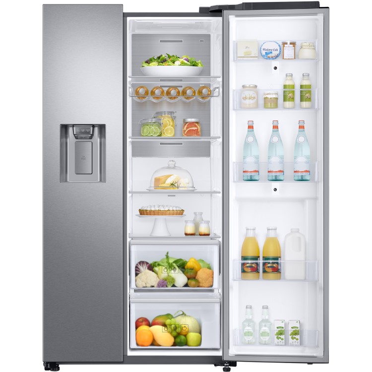 GRADE A2 - Samsung RS68N8941SL 613 Litre American Style Fridge Freezer Touchscreen 2 Door 91cm Wide - Silver