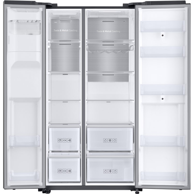GRADE A2 - Samsung RS68N8941SL 613 Litre American Style Fridge Freezer Touchscreen 2 Door 91cm Wide - Silver