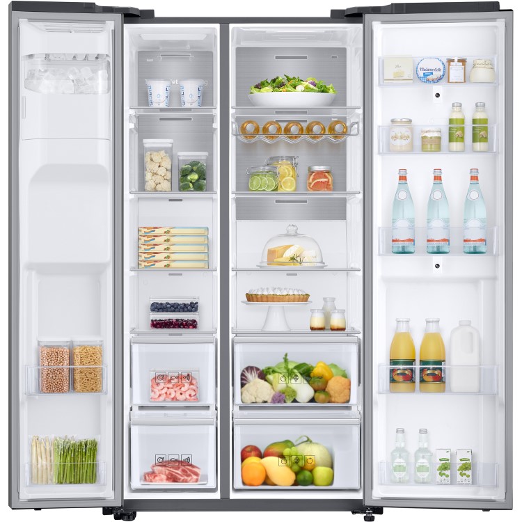 GRADE A2 - Samsung RS68N8941SL 613 Litre American Style Fridge Freezer Touchscreen 2 Door 91cm Wide - Silver