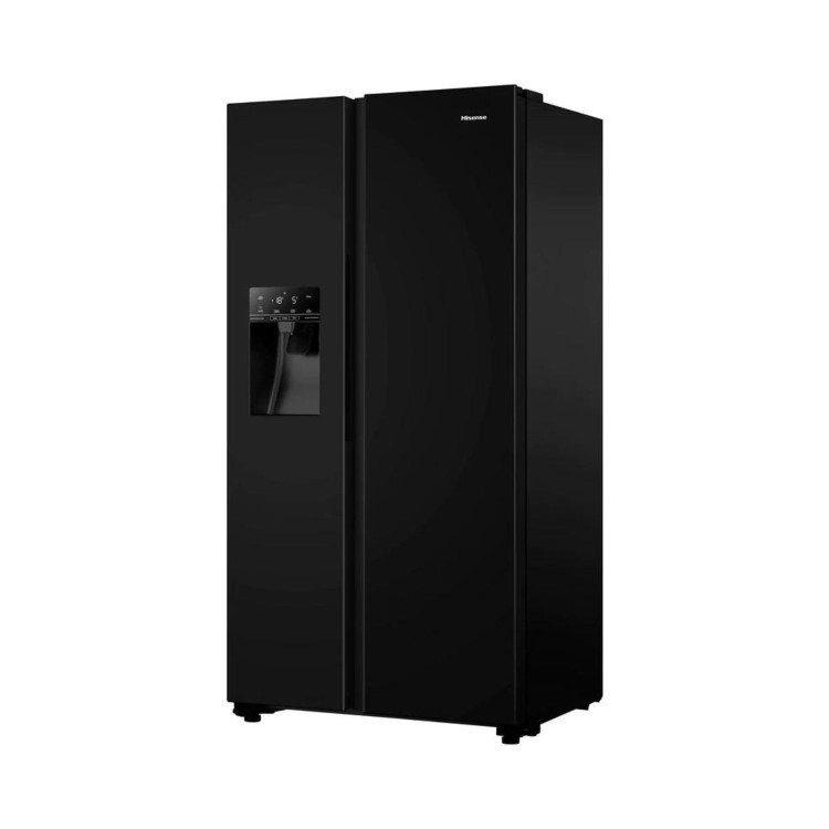 Refurbished Hisense RS694N4TBE 562 Litre Frost Free American Fridge Freezer Black
