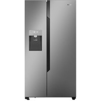 Hisense 535 Litre American Fridge Freezer - Silver Hisense 535 Litre American Fridge Freezer - Silver