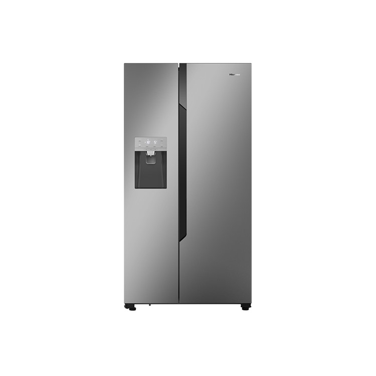 GRADE A2 - Hisense RS694N4TD1 Side-by-side American Fridge Freezer With Non Plumbed Ice & Water Dispenser - Silver