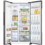 GRADE A2 - Hisense RS694N4TD1 Side-by-side American Fridge Freezer With Non Plumbed Ice & Water Dispenser - Silver