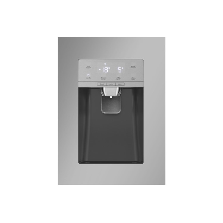 GRADE A2 - Hisense RS694N4TD1 Side-by-side American Fridge Freezer With Non Plumbed Ice & Water Dispenser - Silver