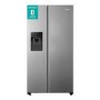 Hisense 562 Litre Freestanding American Fridge Freezer -  Stainless Steel