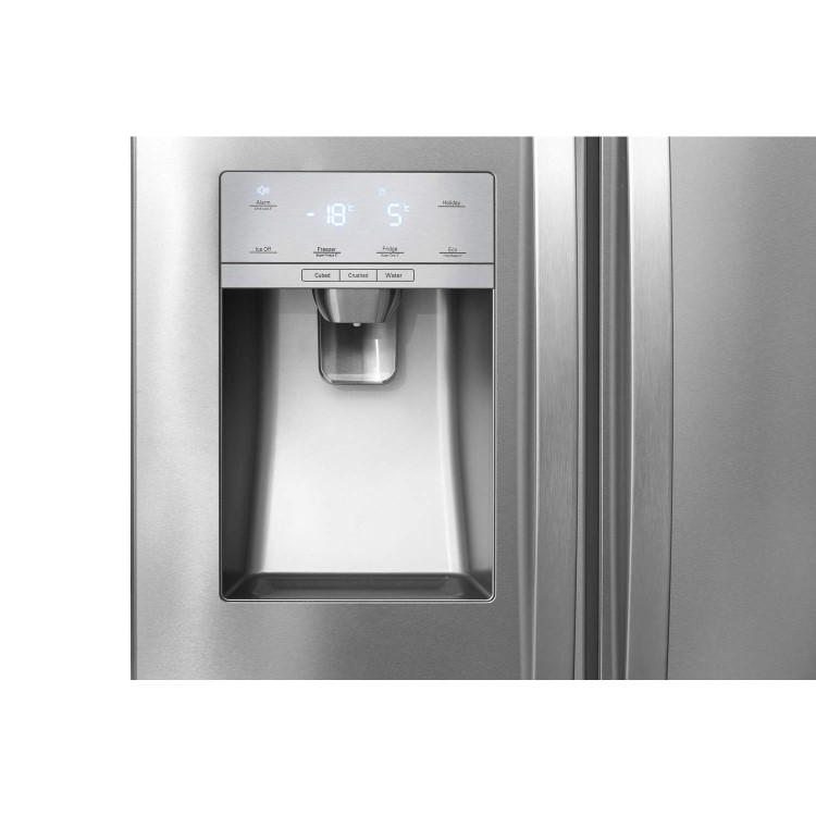 Refurbished Hisense RS696N4II1 Freestanding 535 Litre 50/50 American Fridge Freezer Stainless Steel