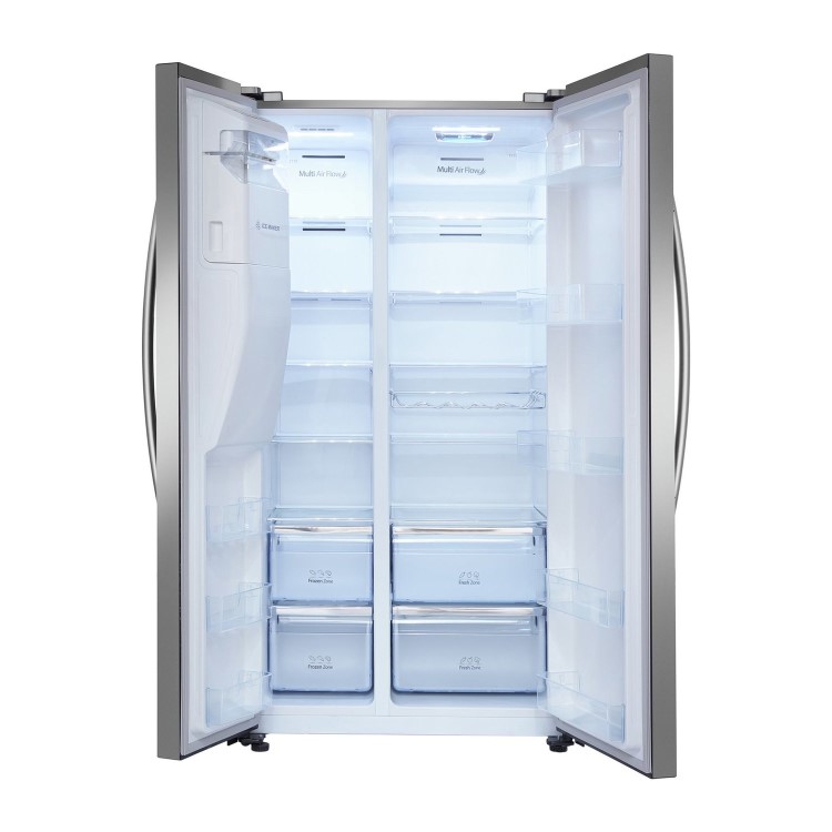Hisense RS696N4IC1 Side-by-side American Fridge Freezer With Plumbed Ice & Water Dispenser - Stainless