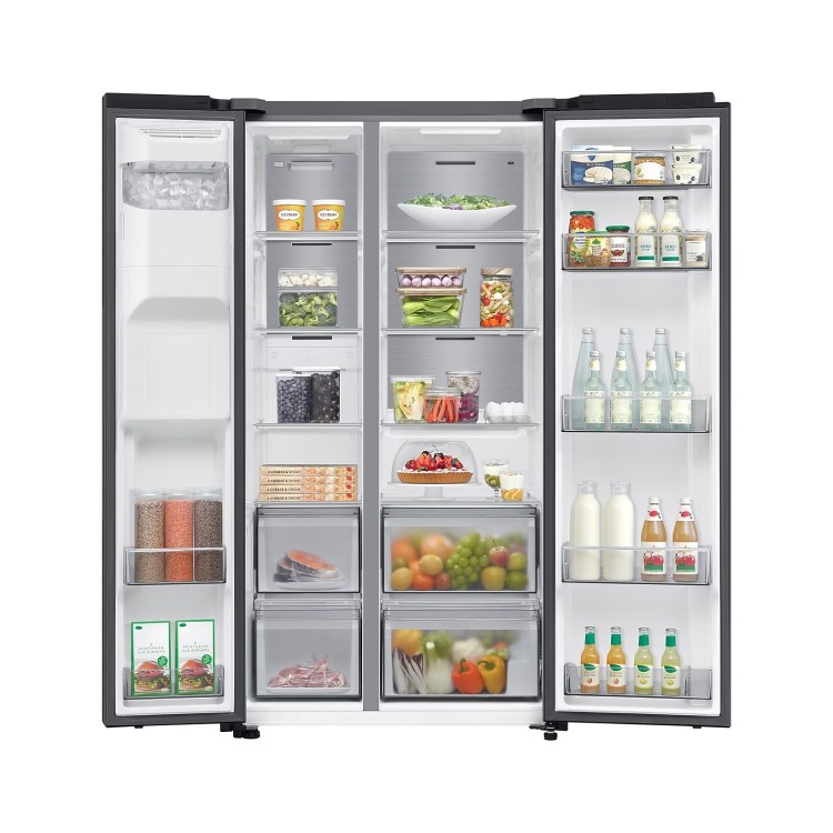 Samsung Series 6 640 Litre Side-By-Side American Fridge Freezer - Black