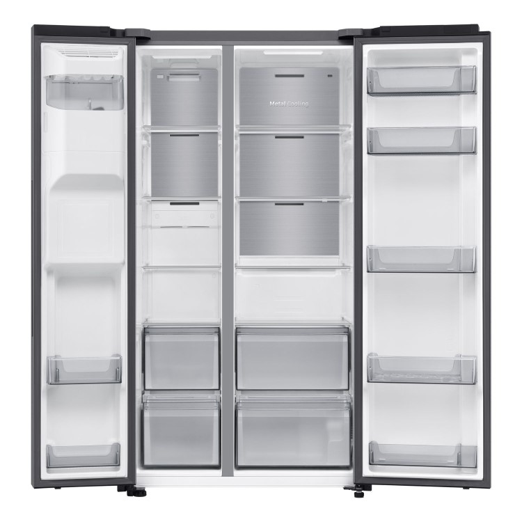 Samsung Series 6 640 Litre Side-By-Side American Fridge Freezer - Silver