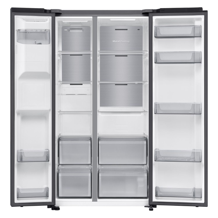 Samsung Series 6 640 Litre Side-By-Side American Fridge Freezer - Black