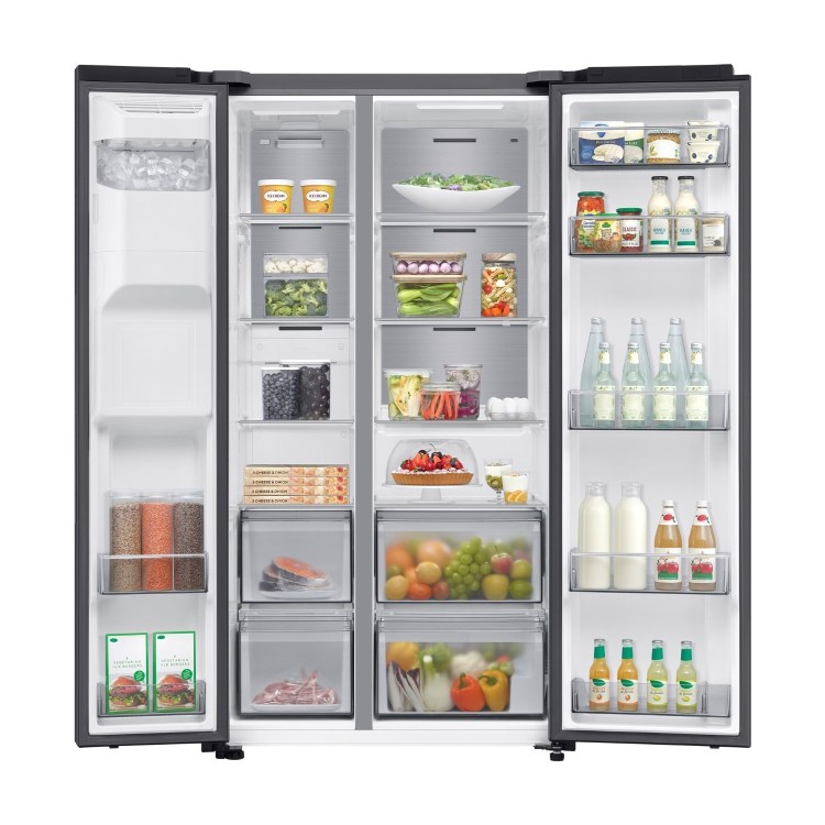 Samsung Series 6 640 Litre Side-By-Side American Fridge Freezer - Black