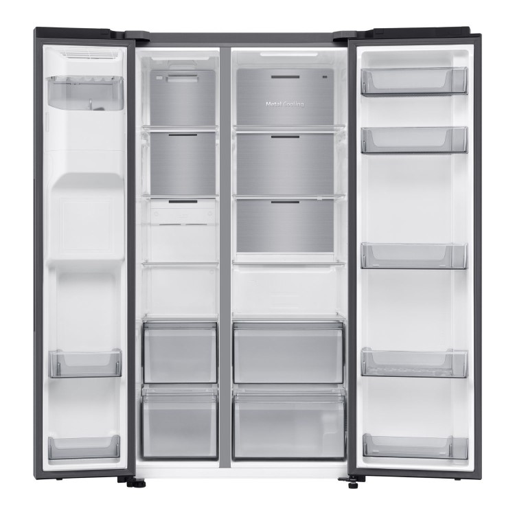 Samsung Series 6 640 Litre Side-By-Side American Fridge Freezer - Silver