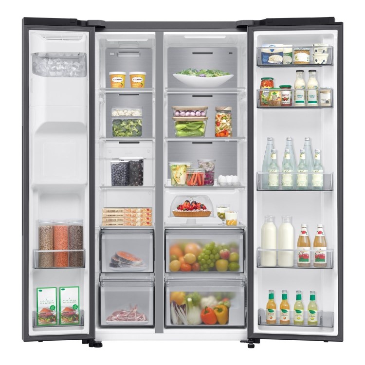 Samsung Series 6 640 Litre Side-By-Side American Fridge Freezer - Silver
