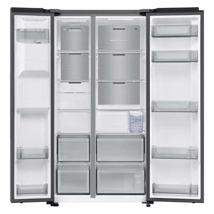 Samsung Series 6 640 Litre Side-By-Side American Fridge Freezer - Silver