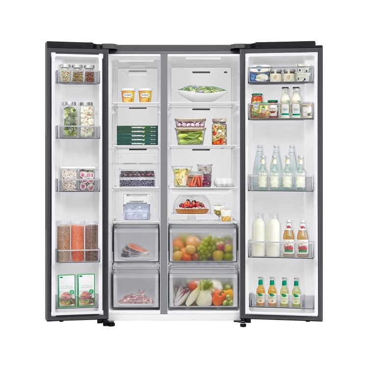 Samsung Series 6 659 Litre Side-By-Side American Fridge Freezer - Silver