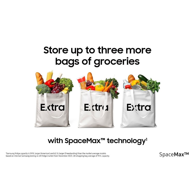 Samsung Series 6 659 Litre Side-By-Side American Fridge Freezer - Silver