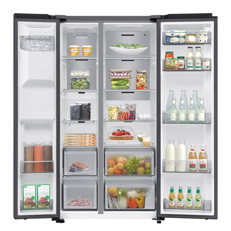 Samsung Series 7 634 Litre Side-By-Side American Fridge Freezer - Black